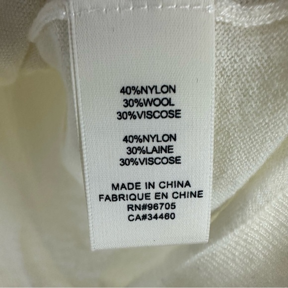 NWT Rebecca Taylor Off Shoulder Wool Blend Sweater Womens Large Beige - Picture 7 of 11